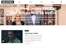 Tablet Screenshot of coolmaterial.com